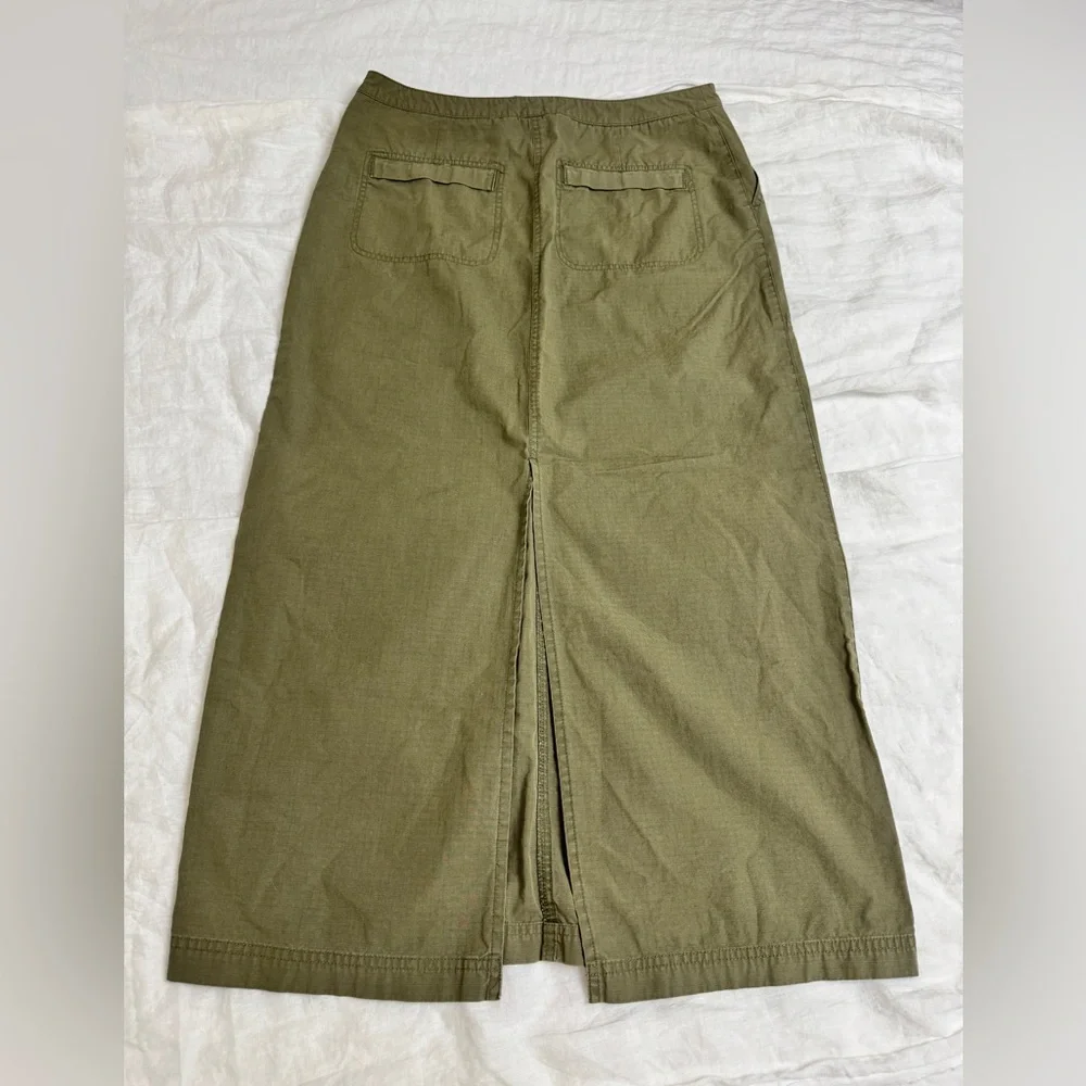 Vintage Rare 90’s Ralph Lauren Maxi Cargo Skirt 100% Cotton Utility Grunge Sz 12
